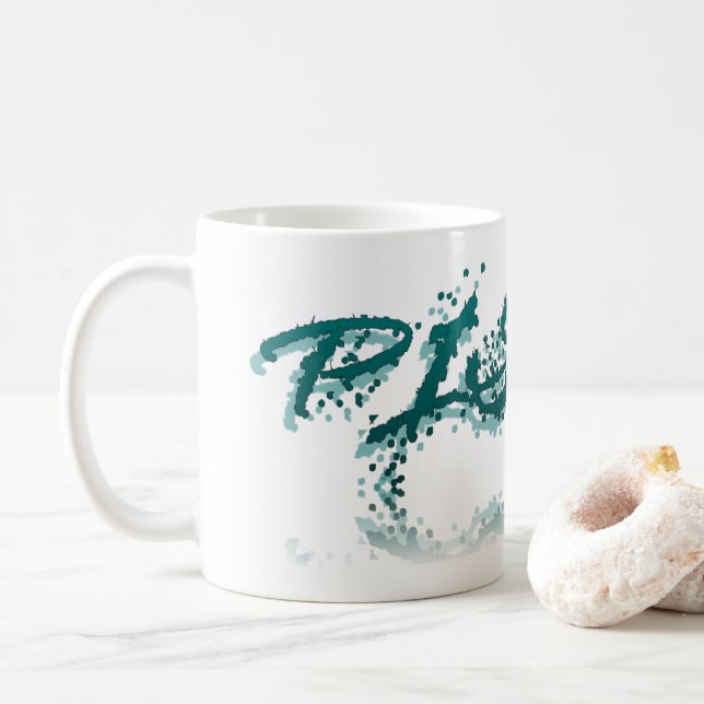 Caneca De Café Reflexão de peixes (Com Donut)