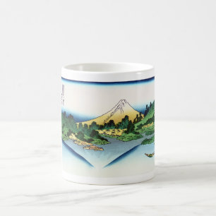 Caneca De Café Reflexão no lago Misaka da província de Kai