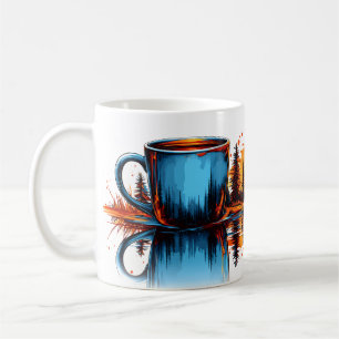 Caneca de Café Reflexo da Natureza Selvagem