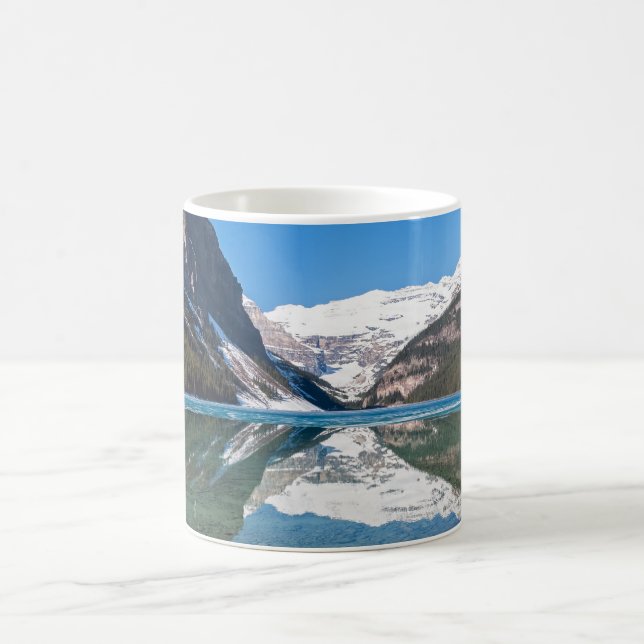 Caneca De Café Reflexo no Lago Louise - Banff NP, Canadá (Centro)