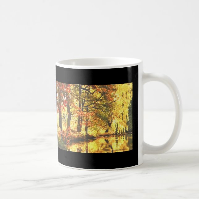 Caneca De Café Reflexões do outono (Direita)