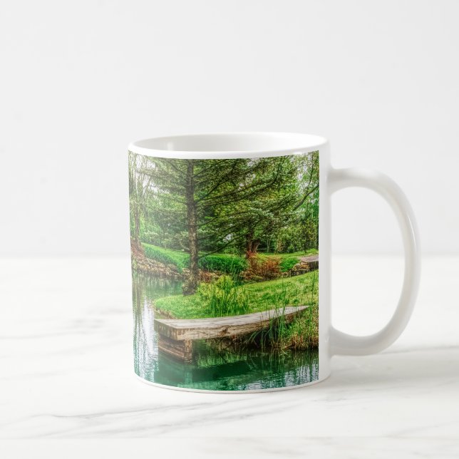 Caneca De Café Reflexões primavera Verde (Direita)