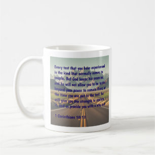 Caneca De Café Reflexões Verso da bíblia 1 Corintianos 10 Verso 1