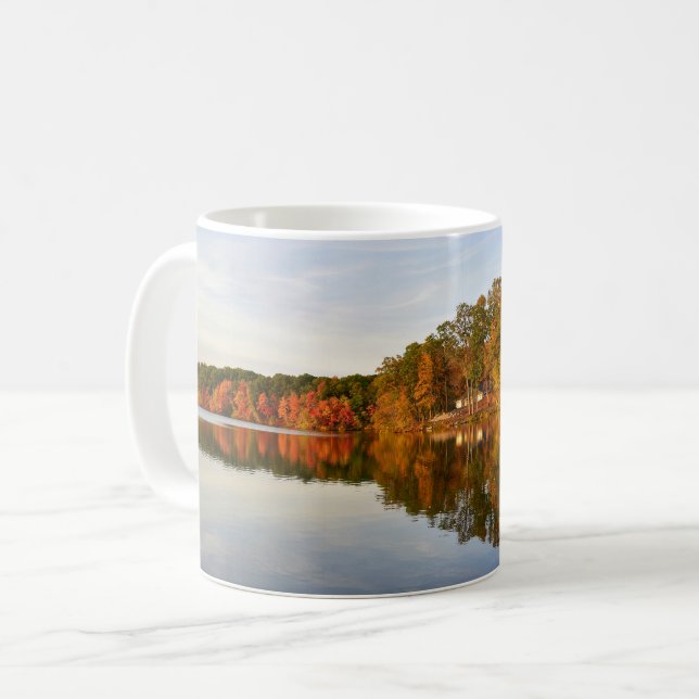 Caneca De Café Reflexos de Outono no Parque Notte (Frente Esquerda)