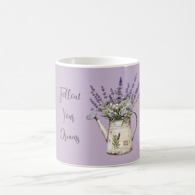 Caneca De Café Regador de Flores de Lavanda (Centro)