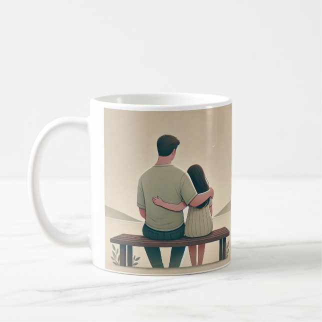 Caneca De Café Regalo especial: Amor entre padre e hija (Esquerda)