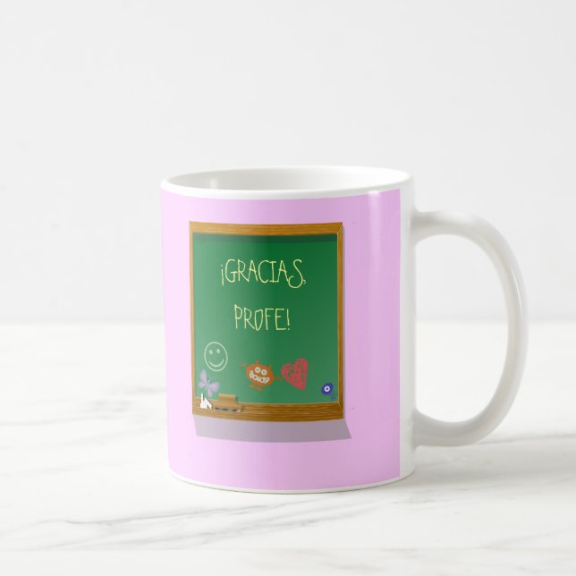 Caneca De Café Regalo para profesor personalizable. (Direita)