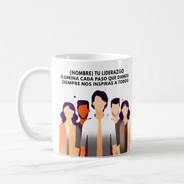 CANECA DE CAFÉ REGALO PERSONALIZADO(NOMBRE)LIDERAZGO INSPIRA (Esquerda)