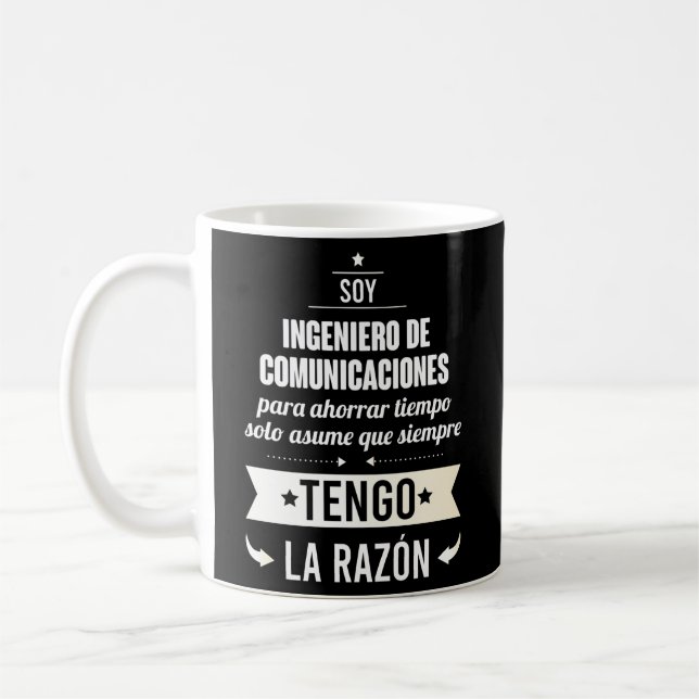 Caneca De Café Regalos Para Ingeniero De Comunicaciones (Esquerda)