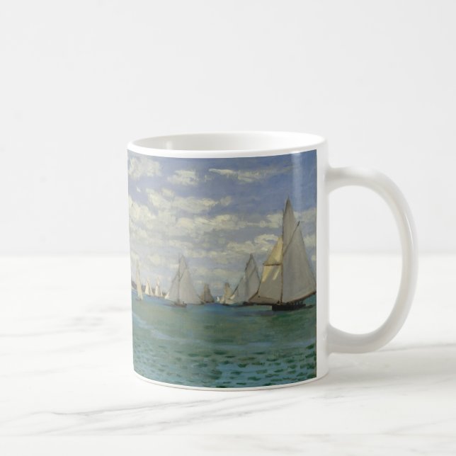 Caneca De Café Regata de Claude Monet | em Sainte-Adresse (Direita)