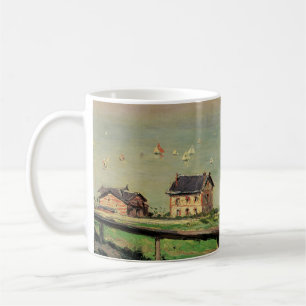 Caneca De Café Regata em Villerville por Gustave Caillebotte