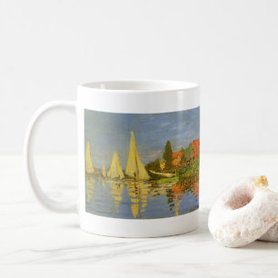 Caneca De Café Regatta no Argenteuil por Claude Monet
