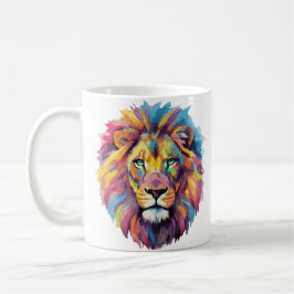 Caneca De Café Regenbogen Wolf Aquarell Portrait