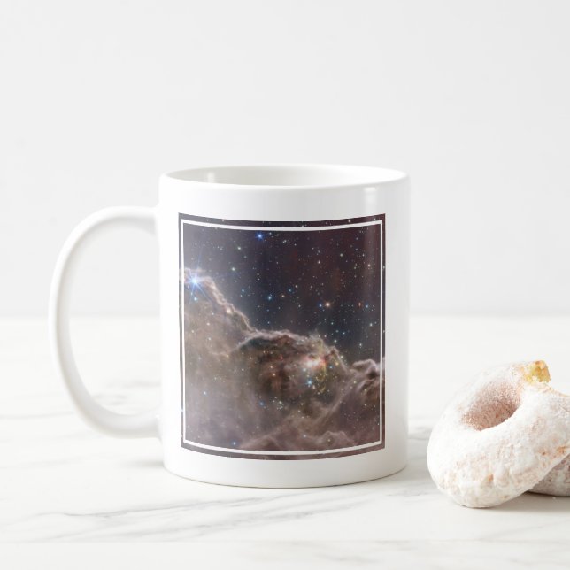 Caneca De Café Região Inaugural Ngc 3324 Na Nebulosa De Carina. (Com Donut)