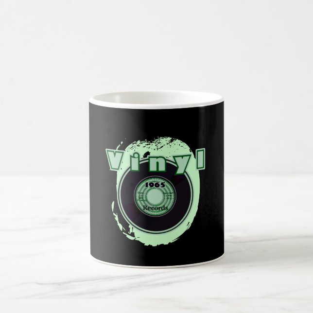Caneca De Café Registro 1965 do VINIL 45 RPM (Centro)