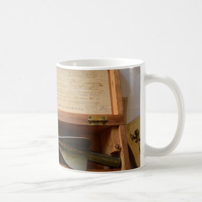 Caneca De Café Registro Antigo de Navio (Direita)