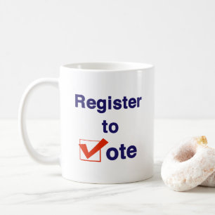 Caneca De Café Registro Para Votação Em 2022