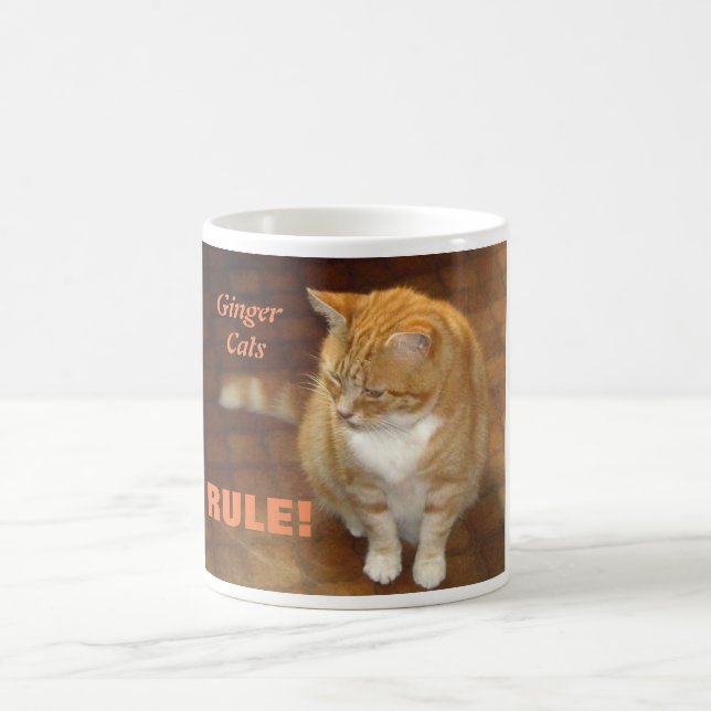 Caneca De Café Regra dos gatos do gengibre! (Centro)
