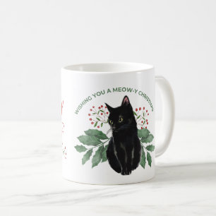 Caneca De Café Regra dos Gatos Negros! É um Natal mini pantera!
