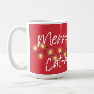Caneca De Café Regra dos Gatos Negros! Feliz Cat-mas