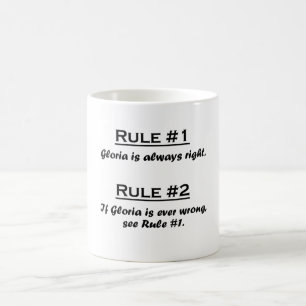 Caneca De Café Regra Gloria