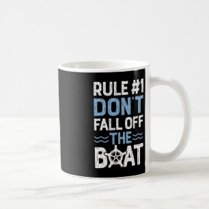 Caneca De Café Regra n.o 1 Não Cair do Navio de Cruzeiro