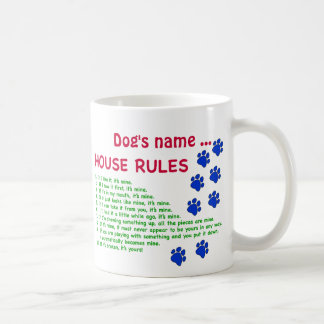 Caneca De Café Regras da casota - regras a viver perto