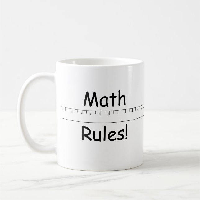 Caneca De Café Regras da matemática! (Esquerda)