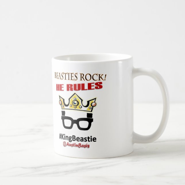 Caneca De Café Regras de Austin da rocha de CougarBeasties (Direita)