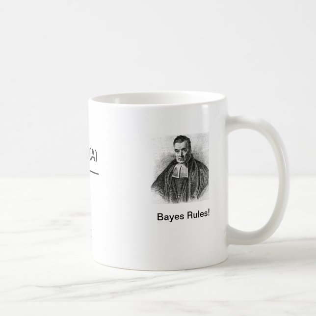 Caneca De Café Regras de Bayes! (Direita)