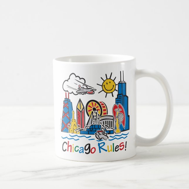 Caneca De Café Regras de Chicago (Direita)