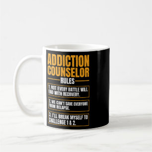 Caneca De Café Regras de Conselheiro de Dependência Saúde Mental