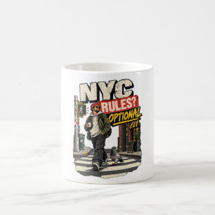 Caneca De Café Regras de NY Opcionais