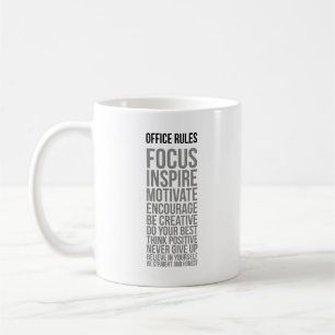 Caneca De Café Regras do Office