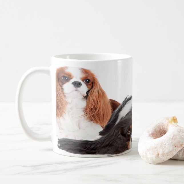Caneca De Café Rei Charles Cavalier Spaniel (Com Donut)