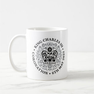 Caneca De Café Rei Charles III Coronação Emblem Tea/ Café Mug