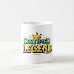 Caneca De Café Rei Coroa Lendário Certificado