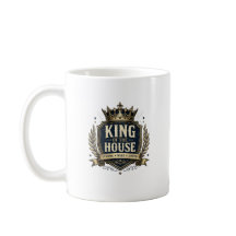 Caneca de Café Rei da Casa Divertido Pai Real