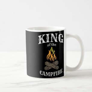 Caneca De Café Rei Da Fogueira Divertido Acampamento Para Campist
