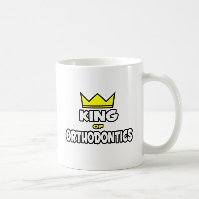 Caneca De Café Rei da Ortodontia (Direita)