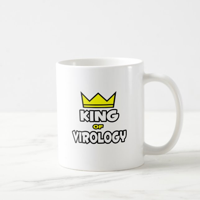 Caneca De Café Rei da Virologia (Direita)