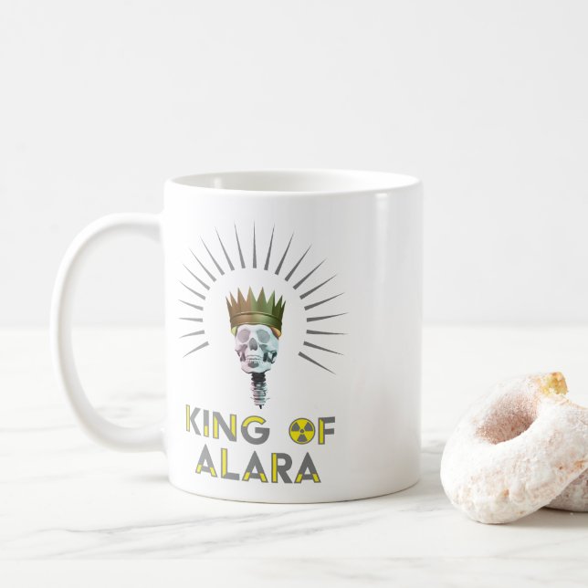 Caneca De Café Rei de ALARA (Com Donut)