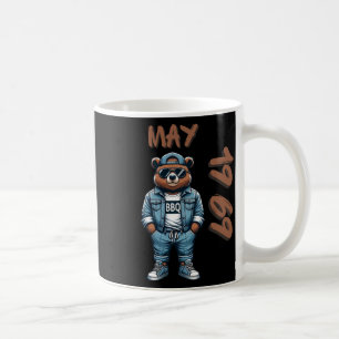 Caneca De Café Rei de Maio Mestre da Grelha Urso Amante de Churra