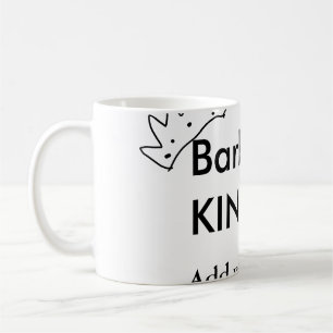 Caneca De Café rei do churrasco adicione o nome texto homens cozi