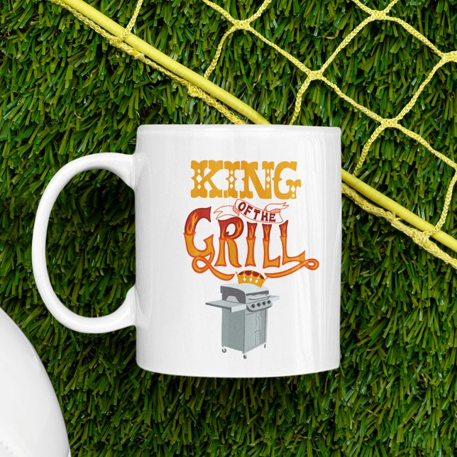 Caneca De Café Rei do Gráfico da Grill (Criador carregado)