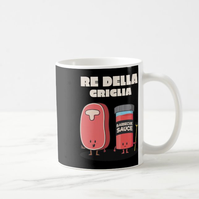 Caneca De Café Rei Do Grelha Do Churrasco De Grelha (Direita)