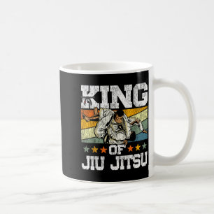Caneca De Café Rei do Jiu Jitsu Vintage Retro Rei do Jiu Jitsu