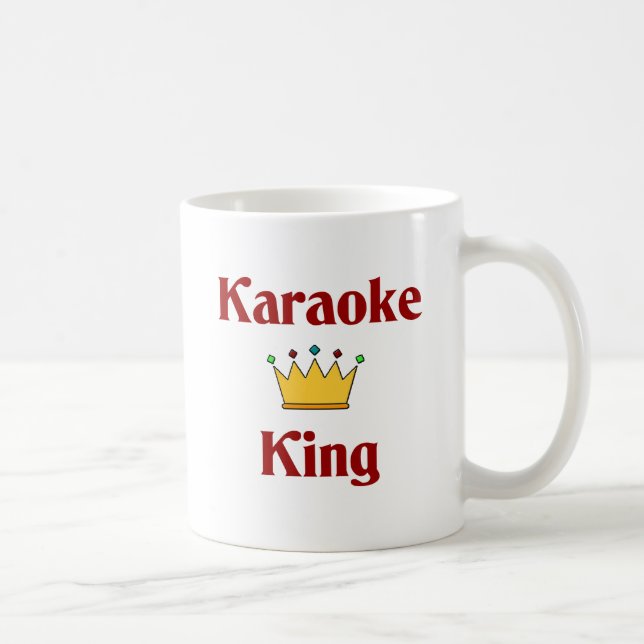 Caneca De Café Rei do karaoke (Direita)