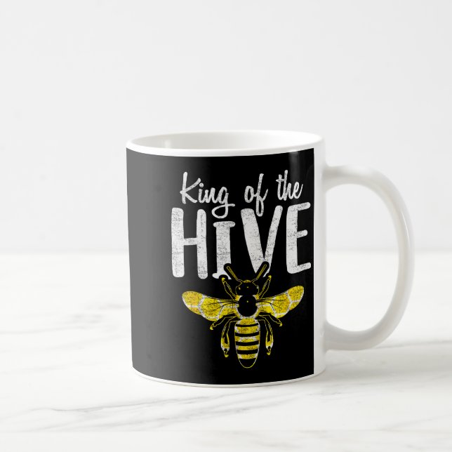 Caneca De Café Rei dos Apicultores da Colmeia Presente Engraçado  (Direita)