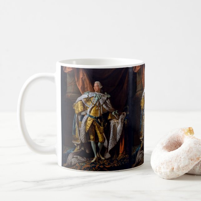 Caneca De Café Rei George III por Allan Ramsay  (Com Donut)